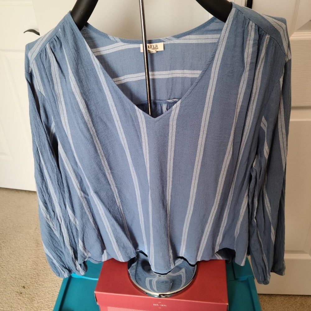 Blue and White Striped